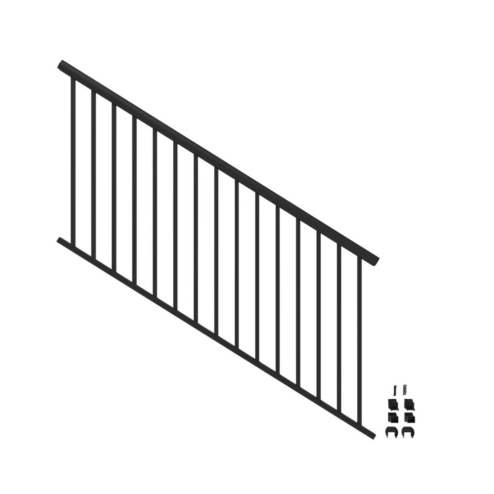 6’ x 36” Matte Black Aluminum Stair Kit C335043