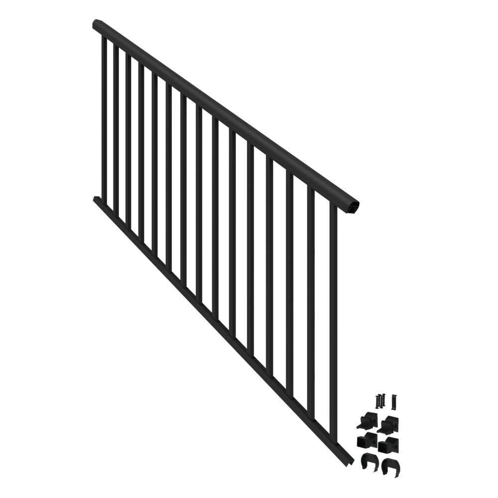 6’ x 36” Matte Black Aluminum Stair Kit C335043