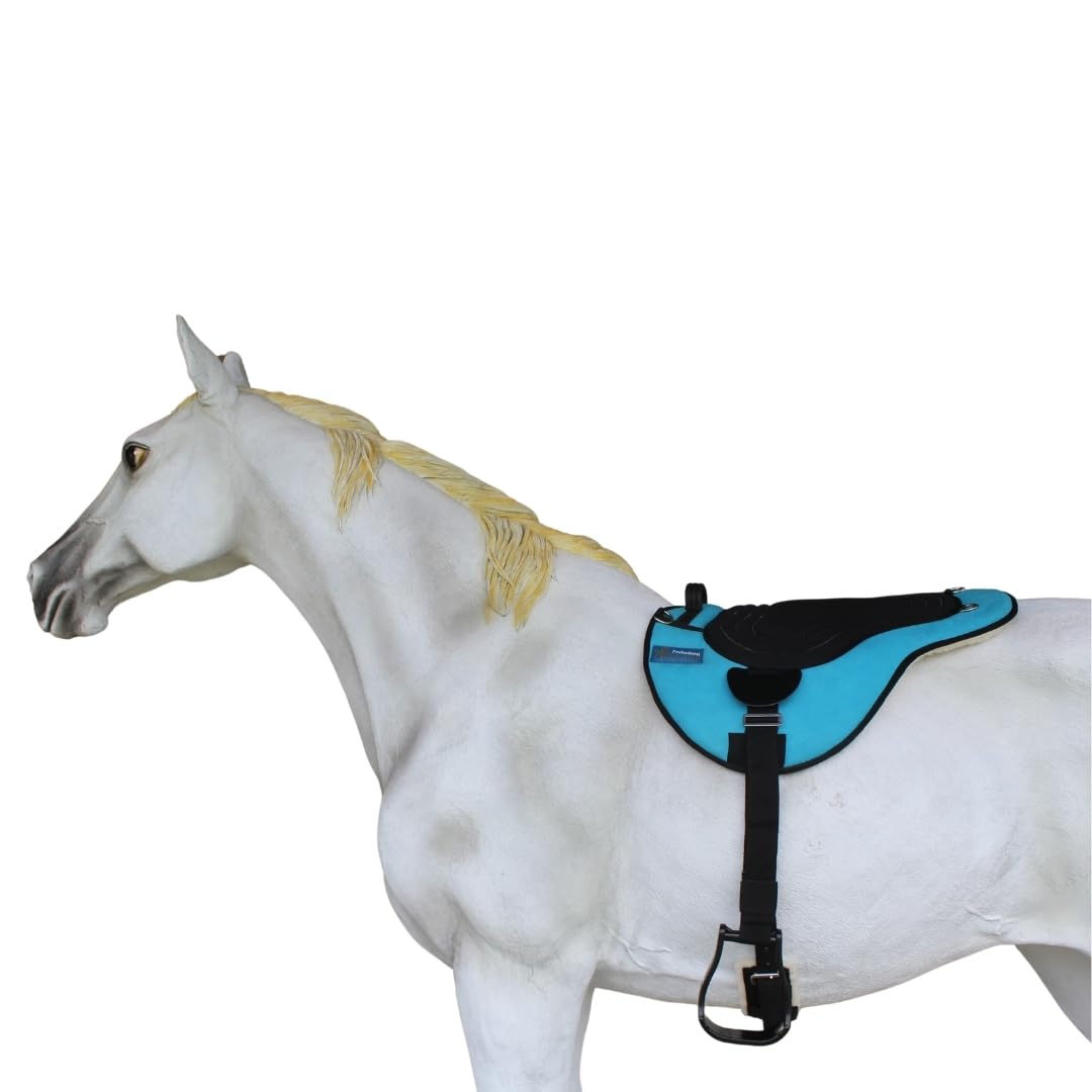 Turquoise Fleece Padded Bareback Pad with Cinch D999