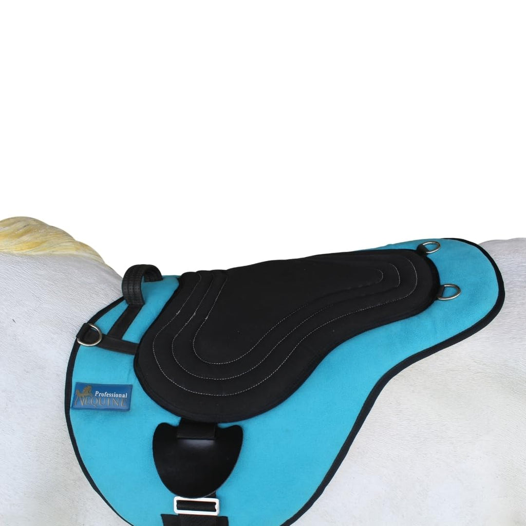 Turquoise Fleece Padded Bareback Pad with Cinch D999