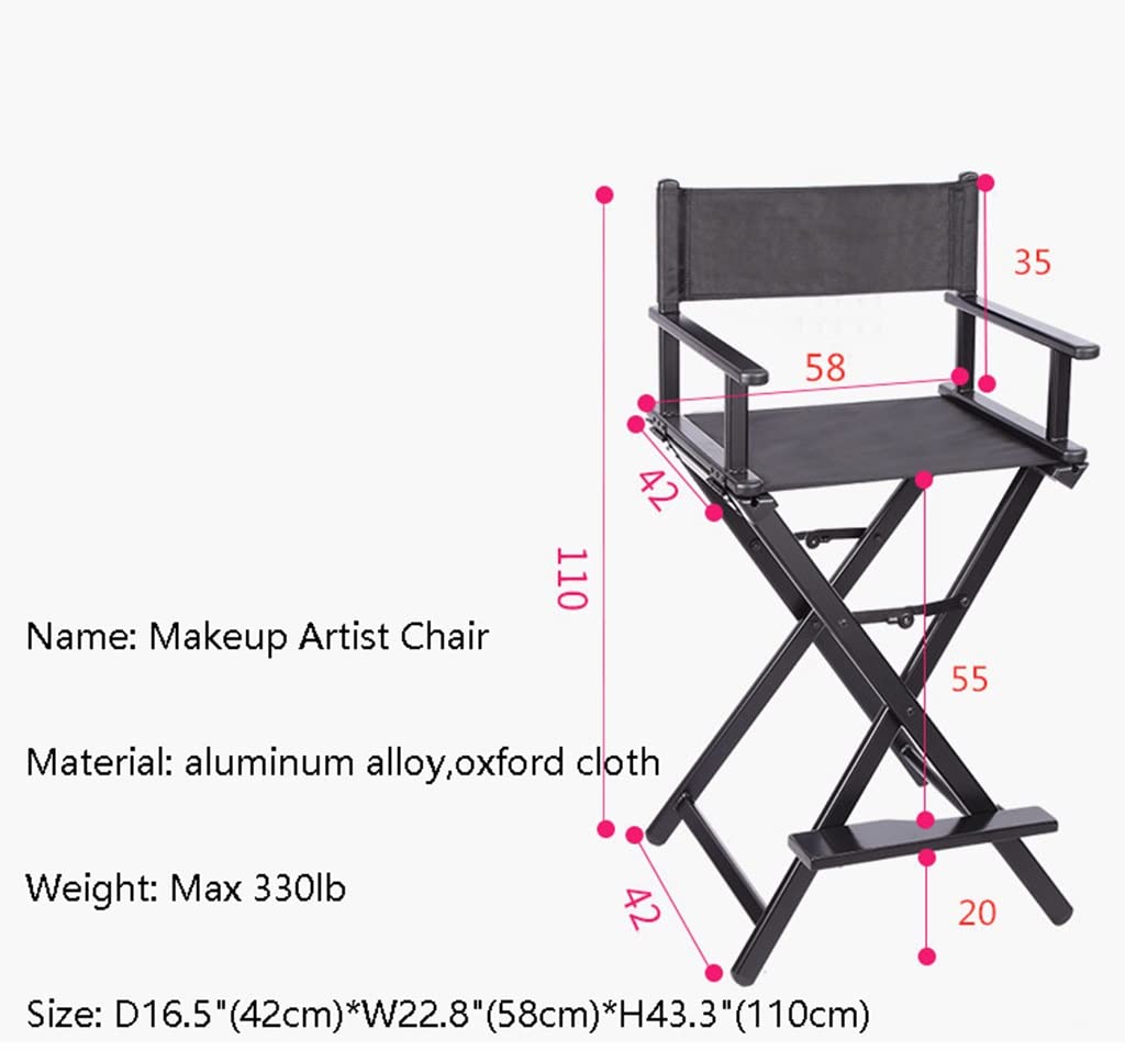 Portable Aluminum Director Chair Pink 300lb Capacity T77878