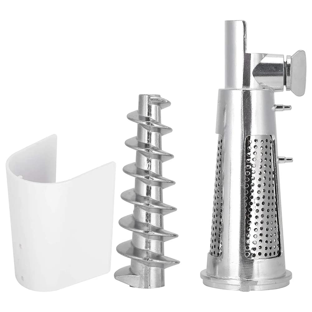 Meat Grinder Attachment for Mixers, White & Silver J38435