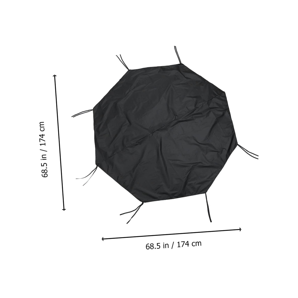 Waterproof Sunproof Dog Playpen Roof Cover 210D Oxford Cloth Black J2759