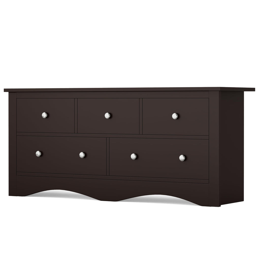 Brown 5 Drawer Dresser Y151267