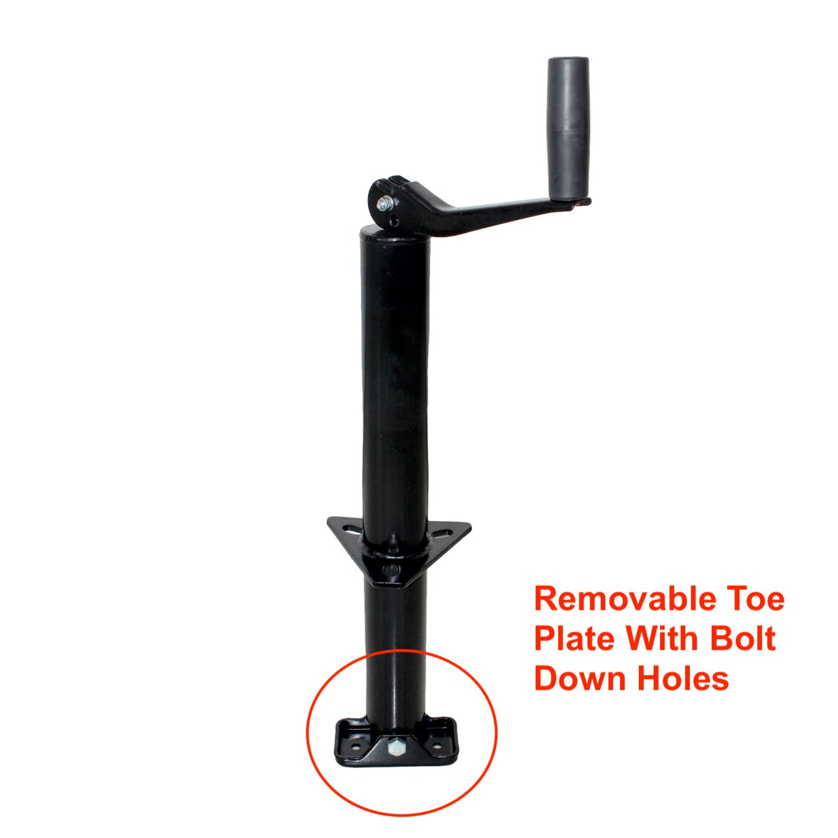 14" A-Frame Trailer Jack with Top Wind 2000 lbs. Capacity W60097