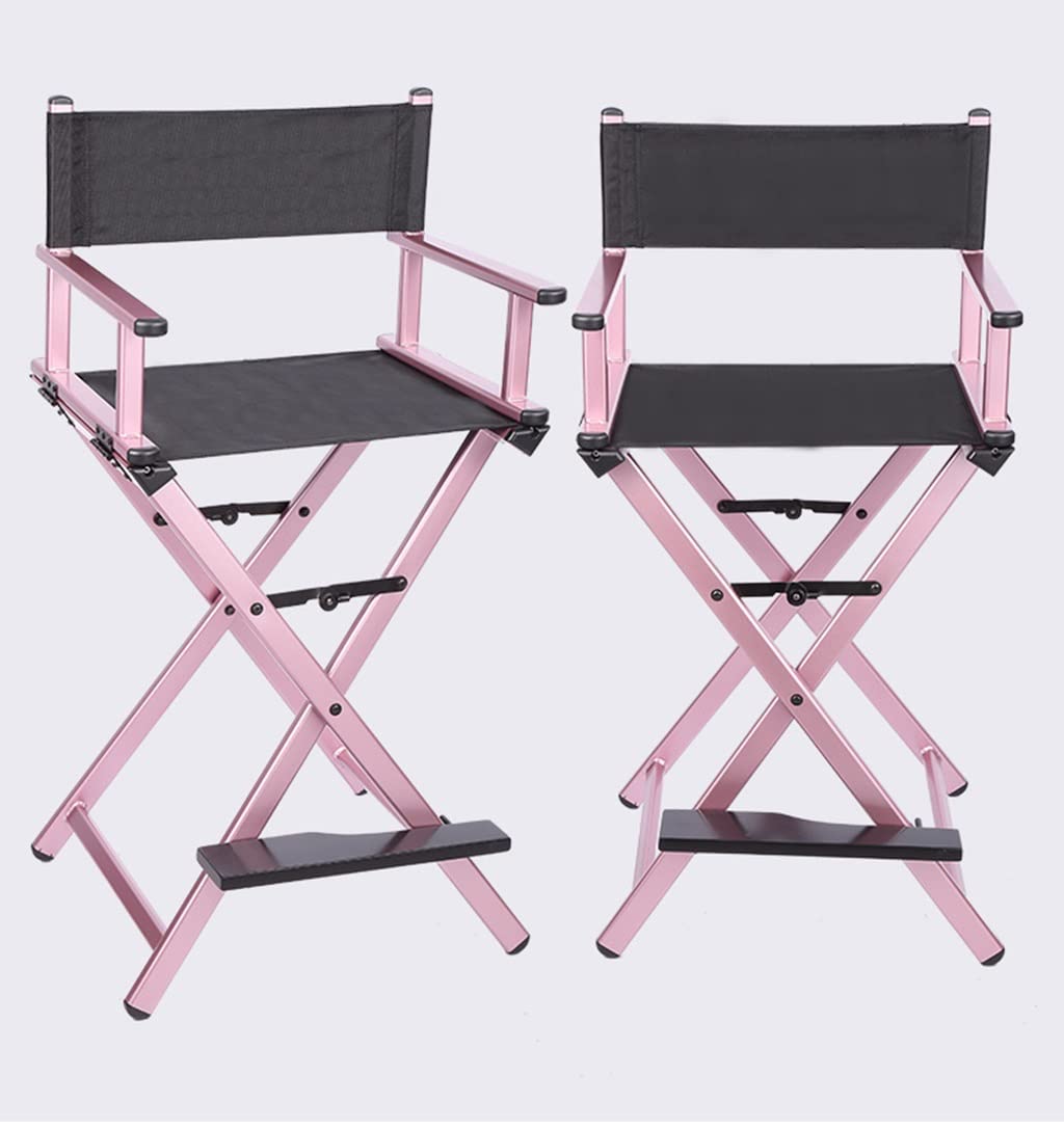 Portable Aluminum Director Chair Pink 300lb Capacity T77878