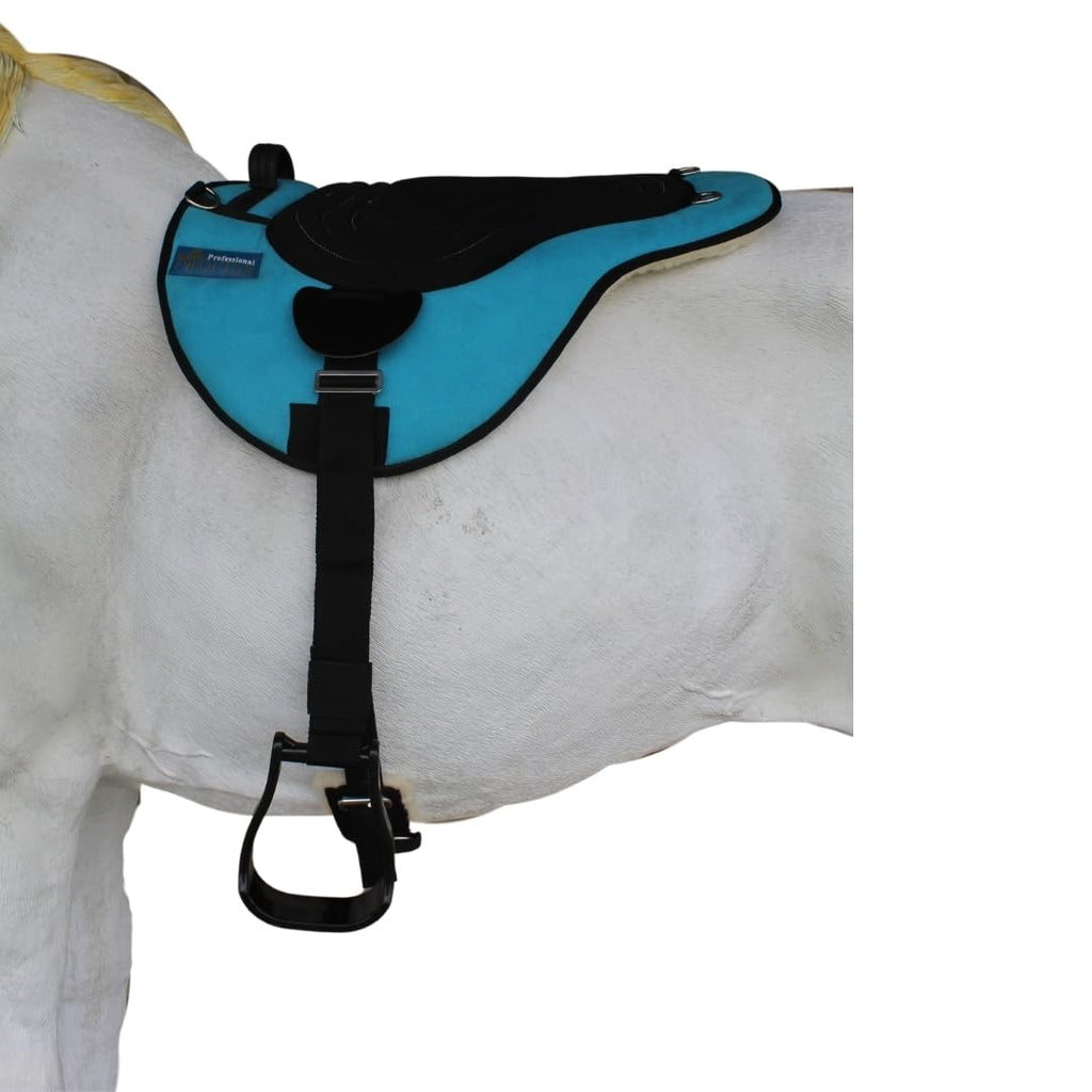 Turquoise Fleece Padded Bareback Pad with Cinch D999