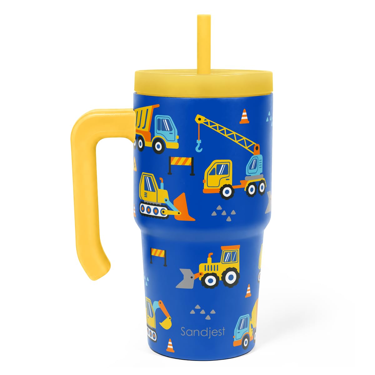 20oz Insulated Stainless Steel Tumbler with Handle and Straw Lid V20092