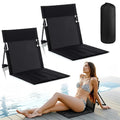 Black 2 Pack Foldable Poolside Chairs M620013