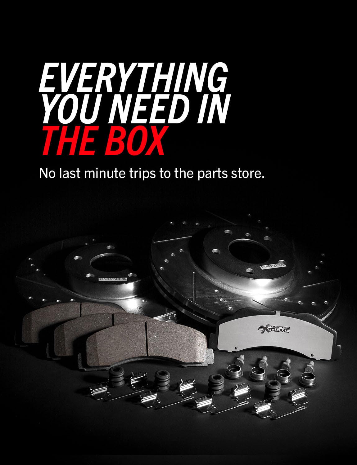 Front & Rear Brake Pad & Rotor Kit Q201