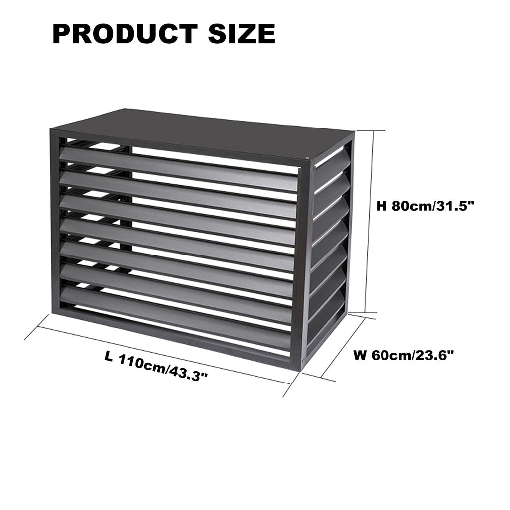 Aluminum 4-Panel AC Condenser Fence A488