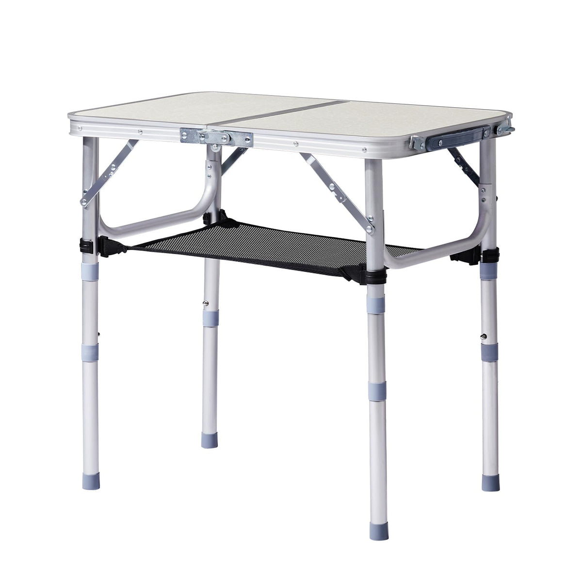 2ft Adjustable Aluminum Folding Camping Table with Carry Handle N156246