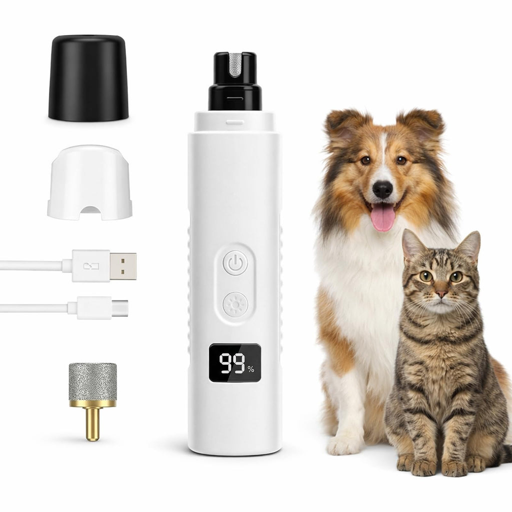 Dog Nail Grinder, 3-Speed Ultra Quiet with LED Light M142