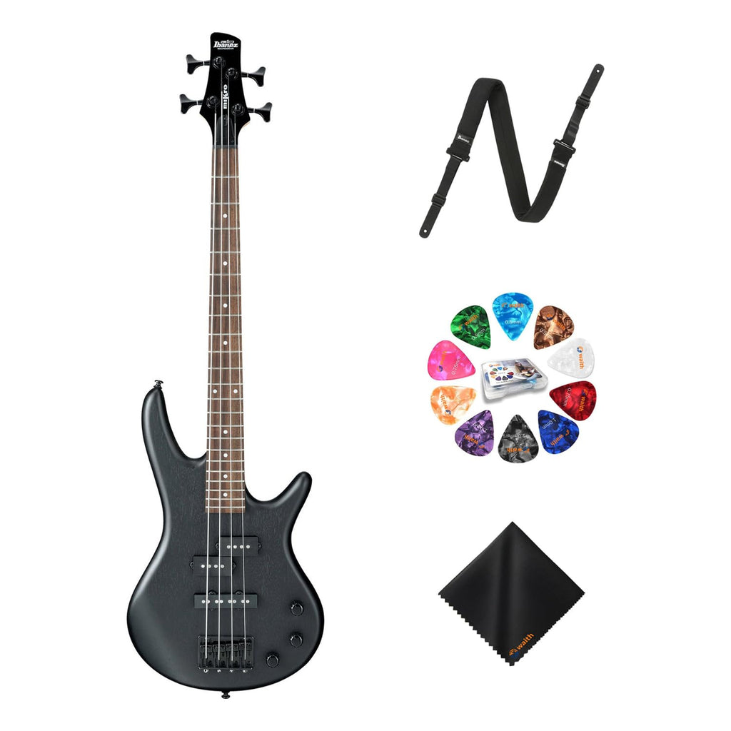 4-String Bass Weathered Black Okoume Body W91553
