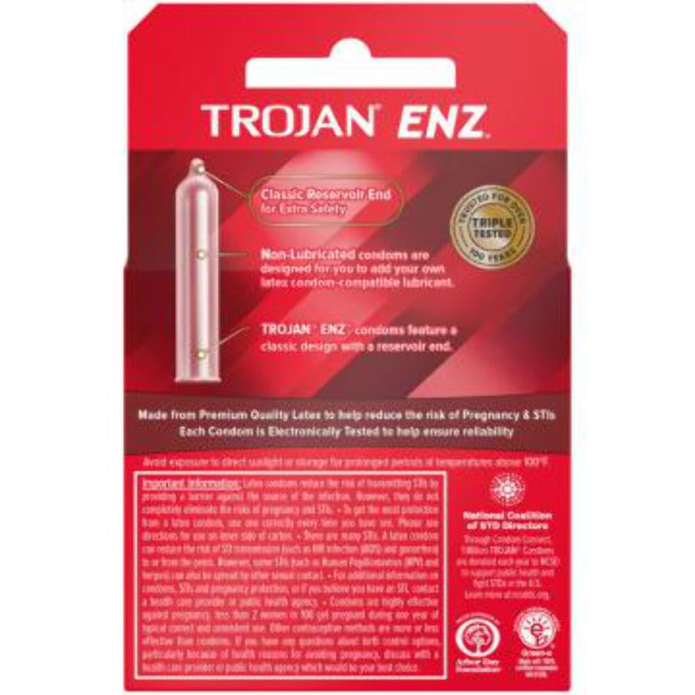 Non-Lubricated Latex Condoms 3 ct G652