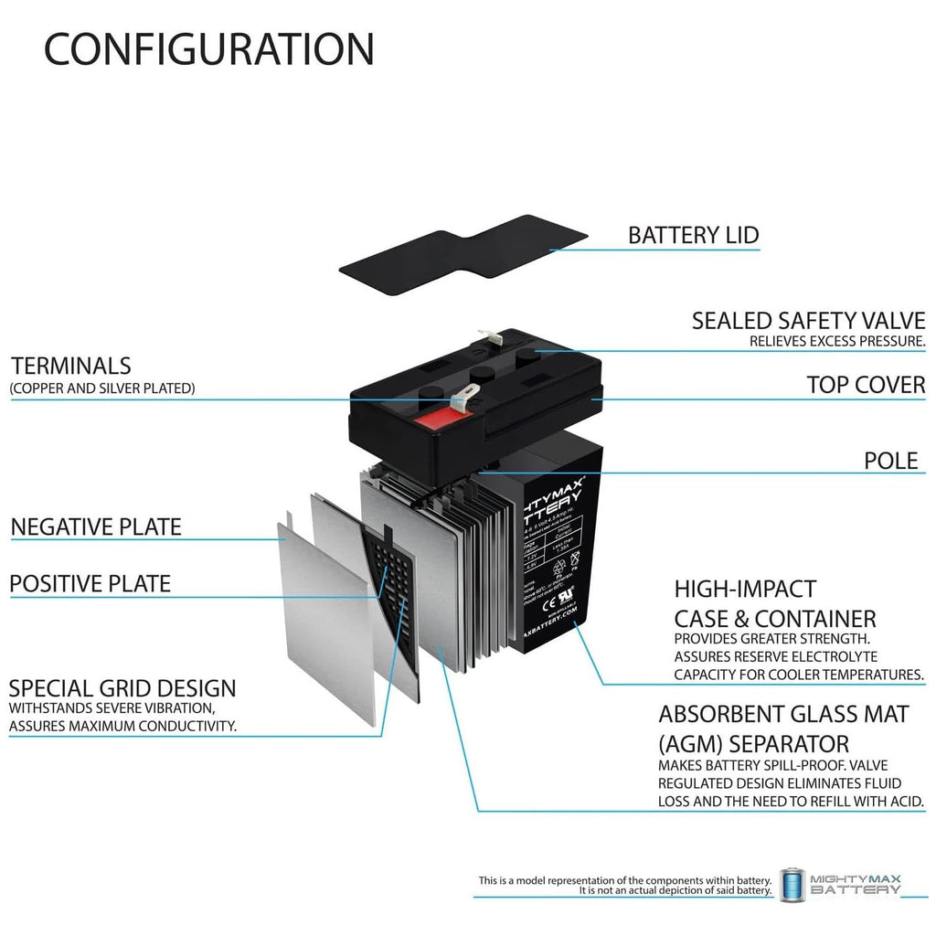 6V 4.5AH SLA Battery V2914