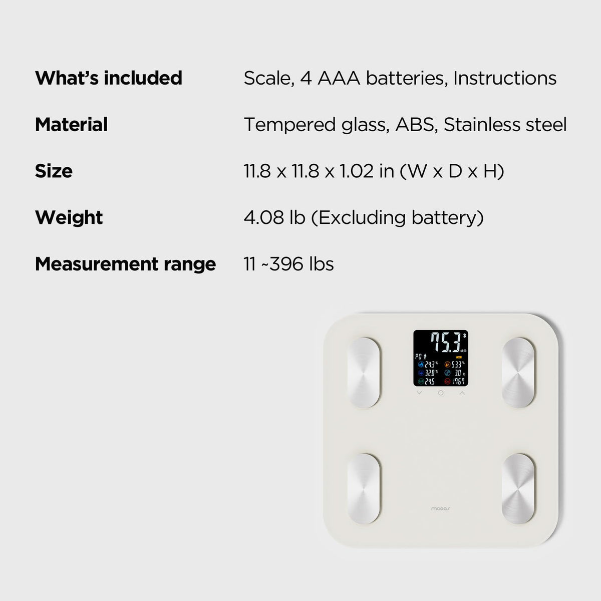 Green Bluetooth Body Weight Smart Scale R496876