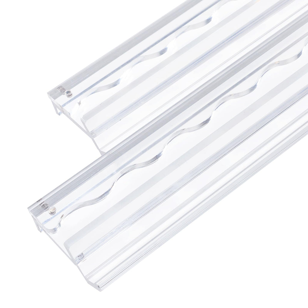 4-Pack Clear Acrylic Mahjong Racks with Pushers 19.7" I779