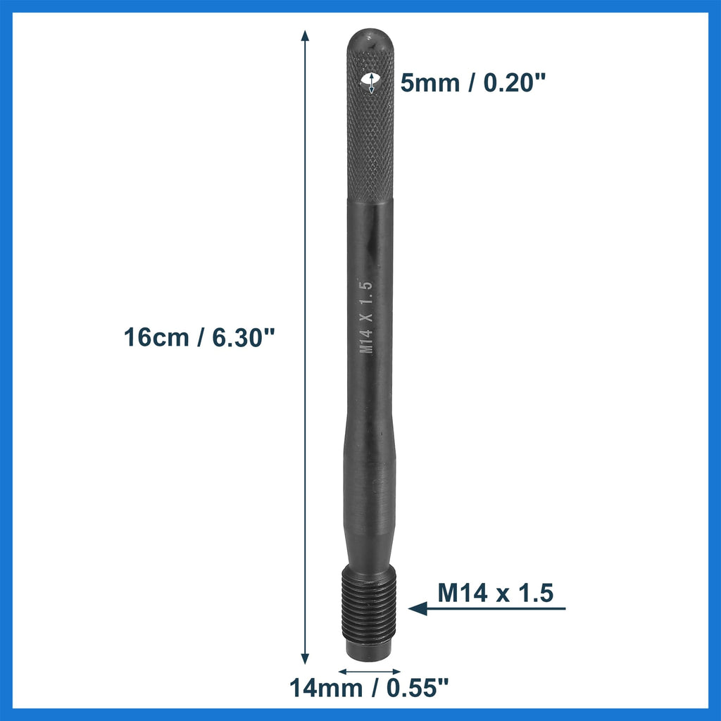 Black Carbon Steel Wheel Hangers Alignment Pin M14x1.5 M6509