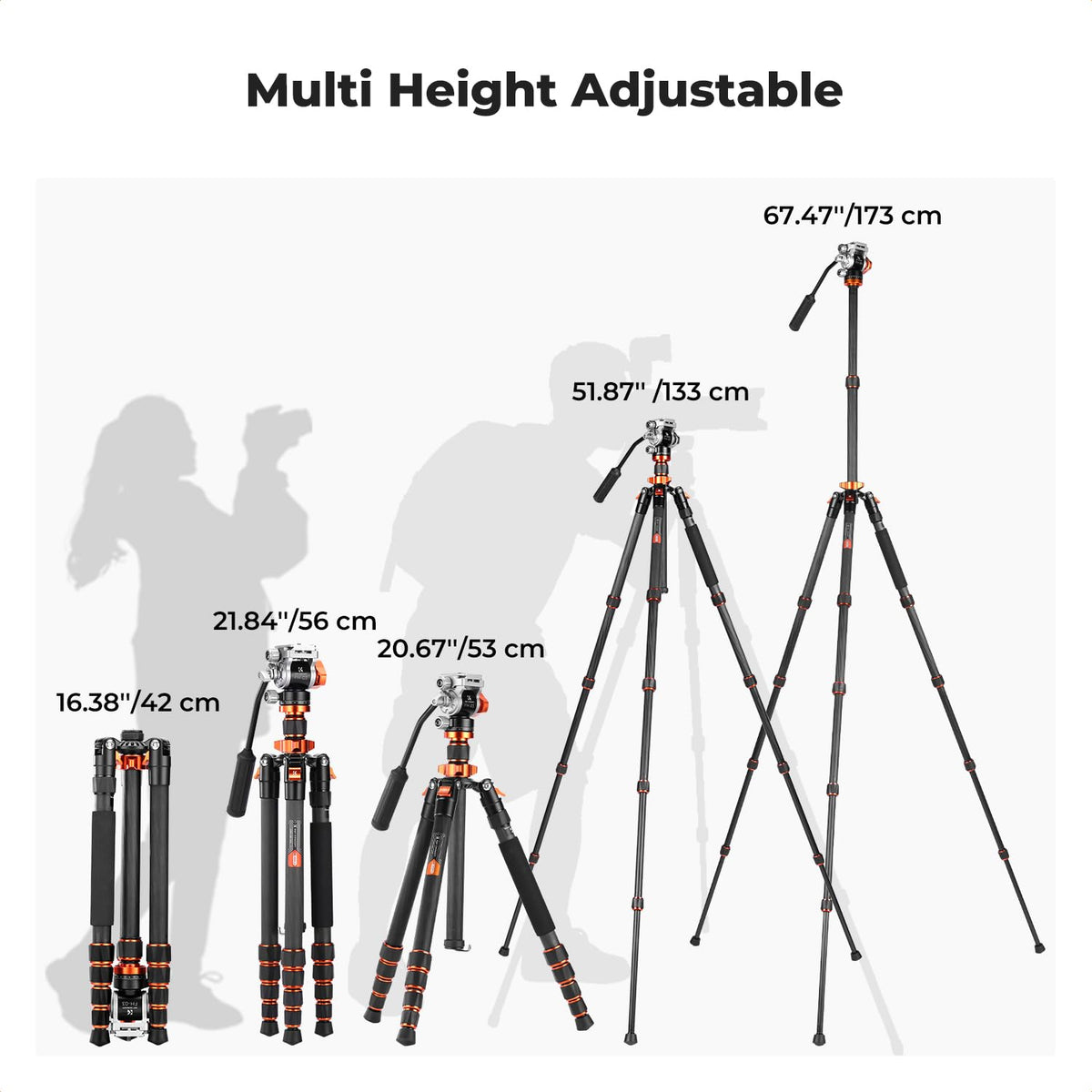 Carbon Fiber Tripod with Fluid Head A853