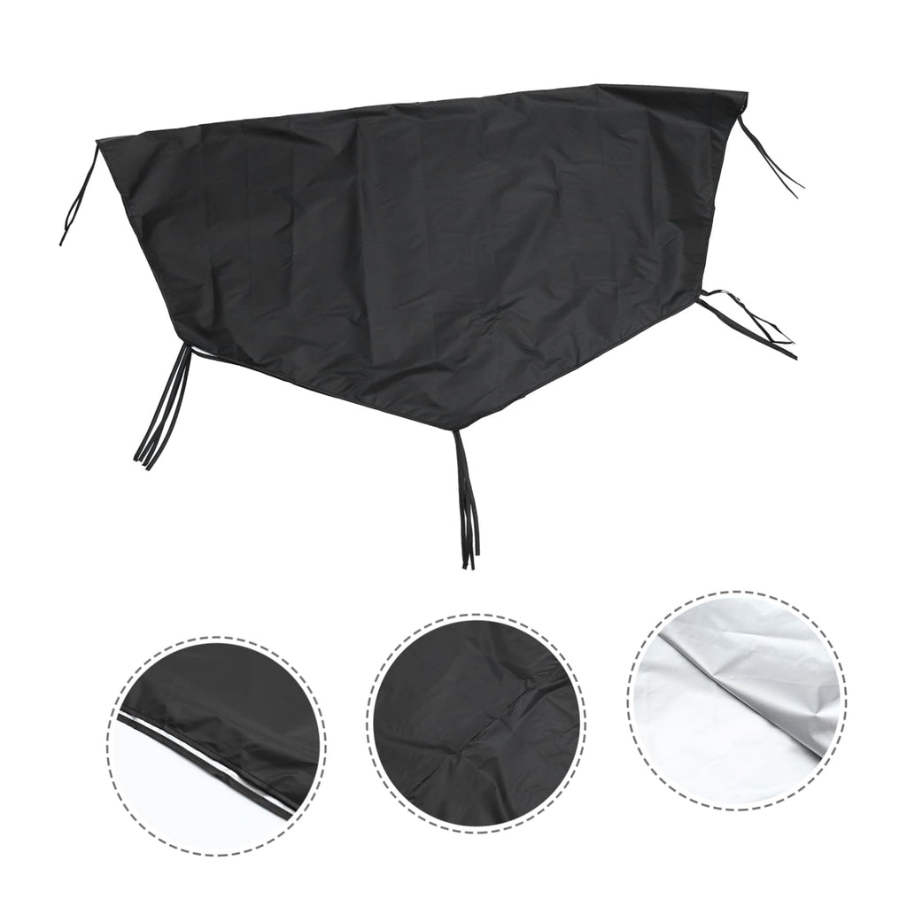 Waterproof Sunproof Dog Playpen Roof Cover 210D Oxford Cloth Black J2759