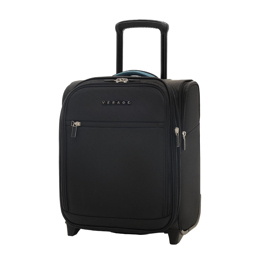 16-Inch Black Underseat Carry On Luggage with Wheels V1514