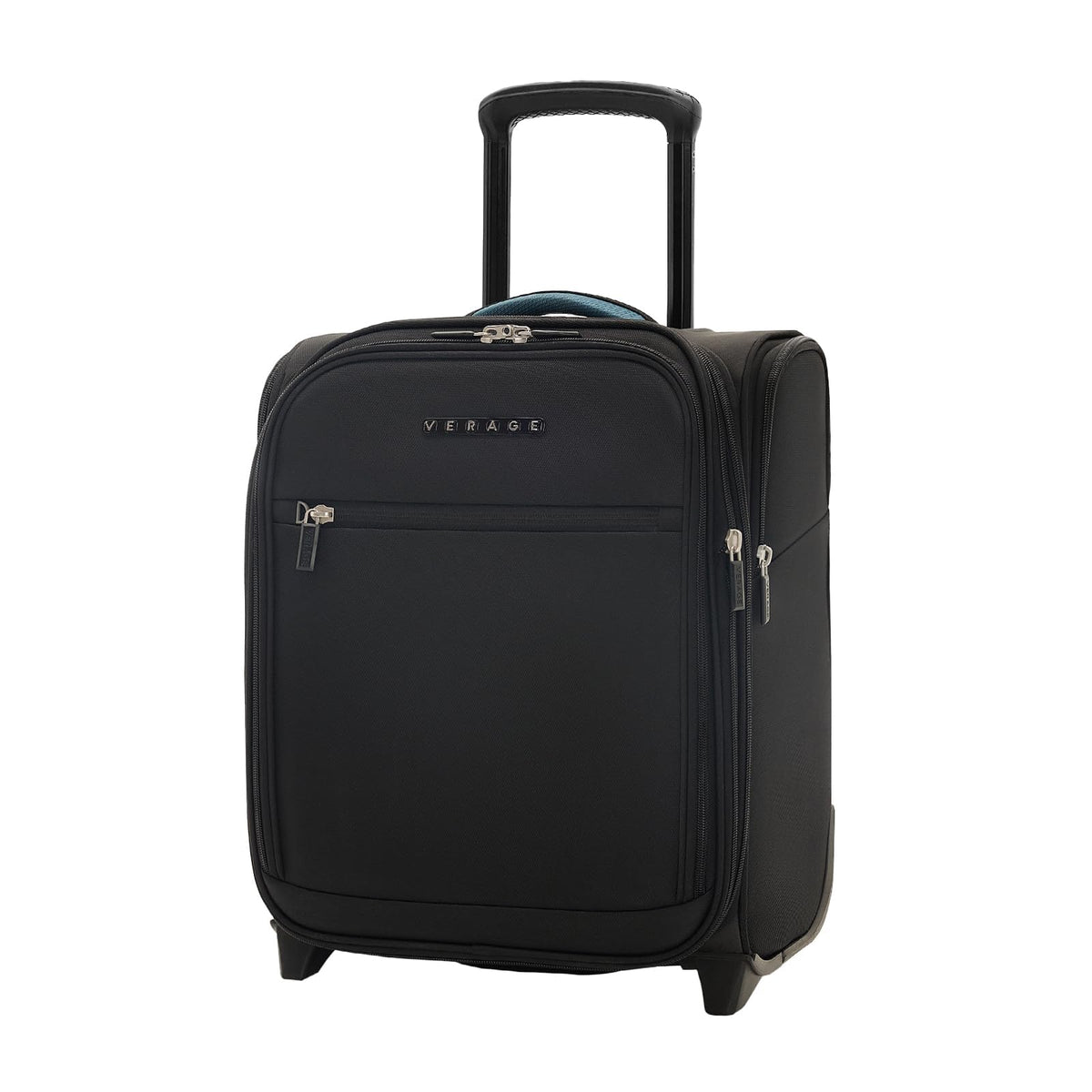 16-Inch Black Underseat Carry On Luggage with Wheels V1514