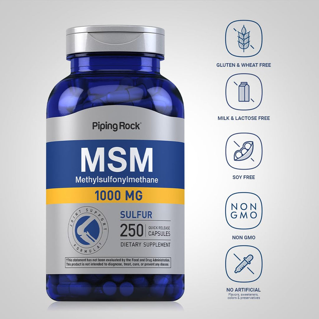 MSM 1000mg Capsules 250 Count T95138