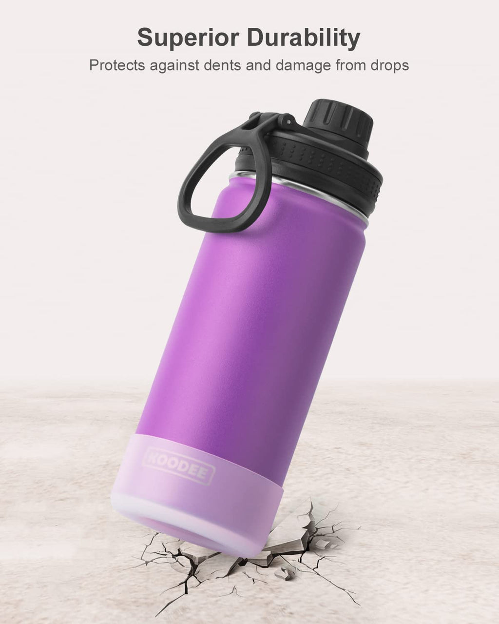 Stainless Steel Vacuum Insulated Water Bottle 16 oz 2 Pack Z5304