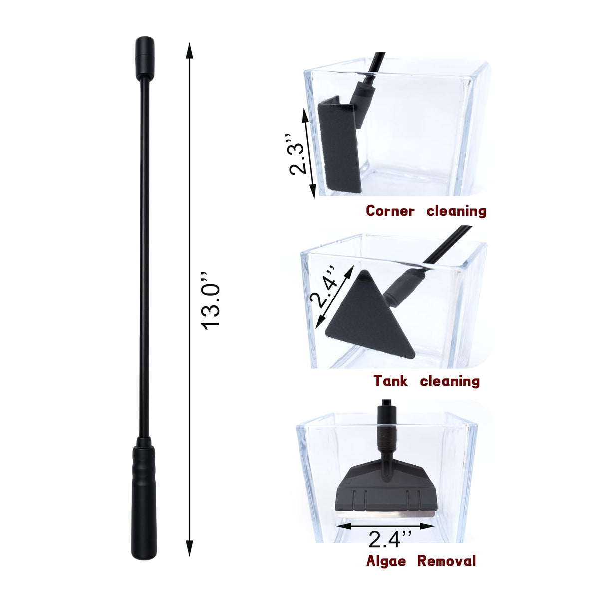 3 in 1 Aquarium Cleaning Tools F84548