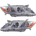 Toyota Camry Headlight Assembly Pair Driver and Passenger Side with Bulbs S40690