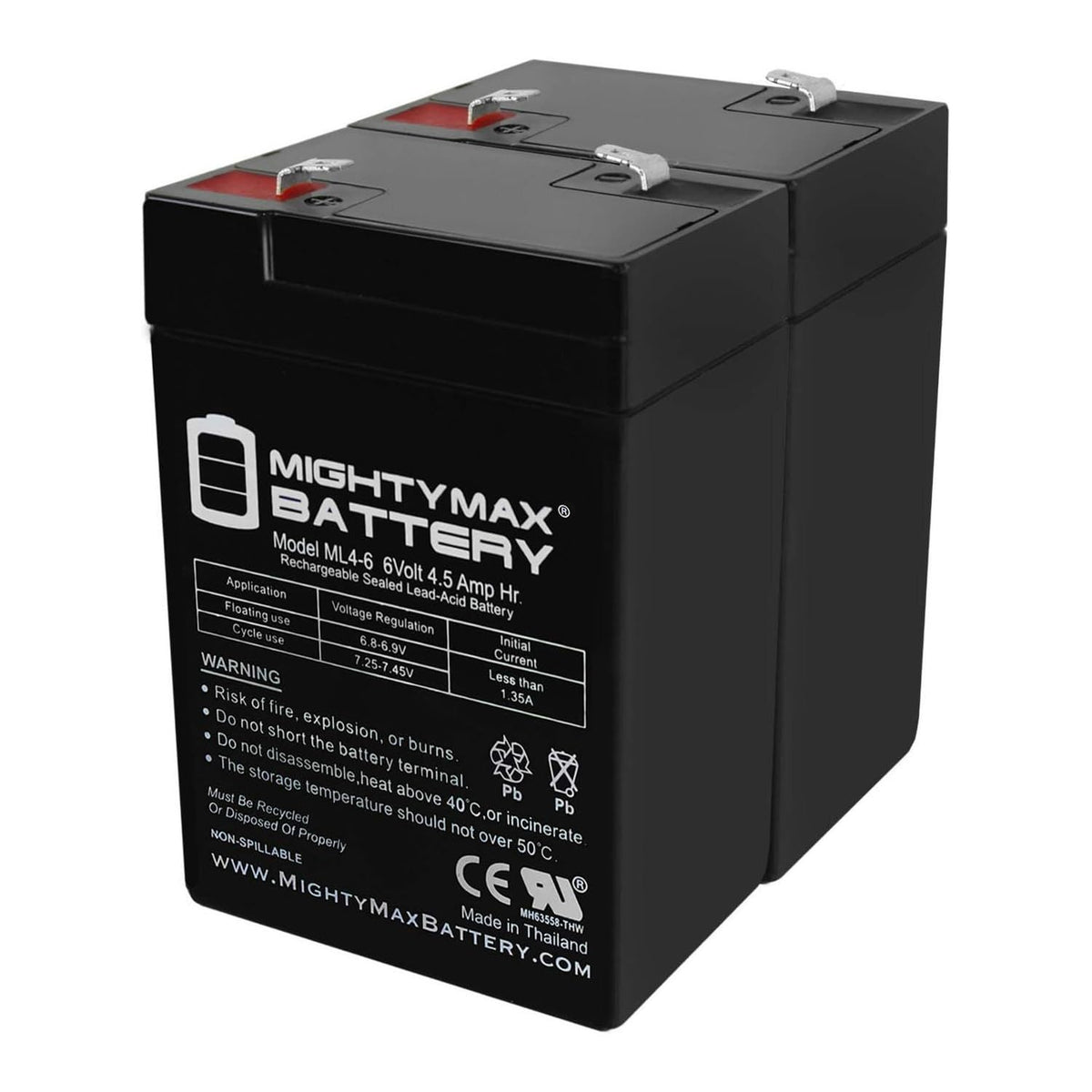 6V 4.5AH SLA Battery V2914