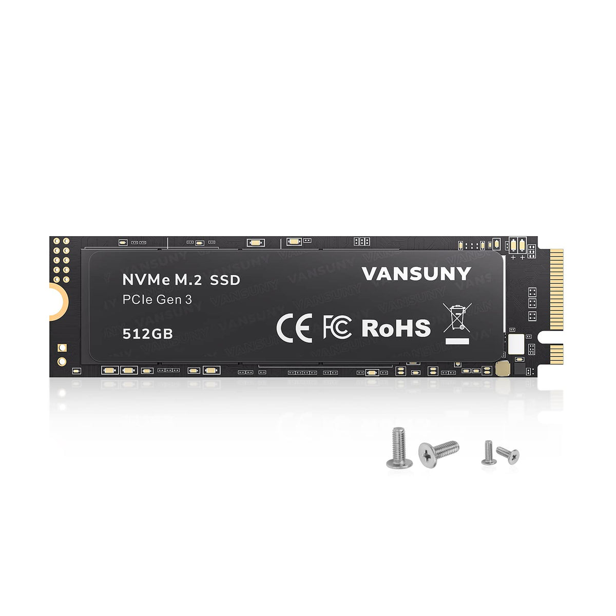 512GB NVMe M.2 Internal Solid State Drive PCIe 3.0 TLC 3D NAND 2280 R8356