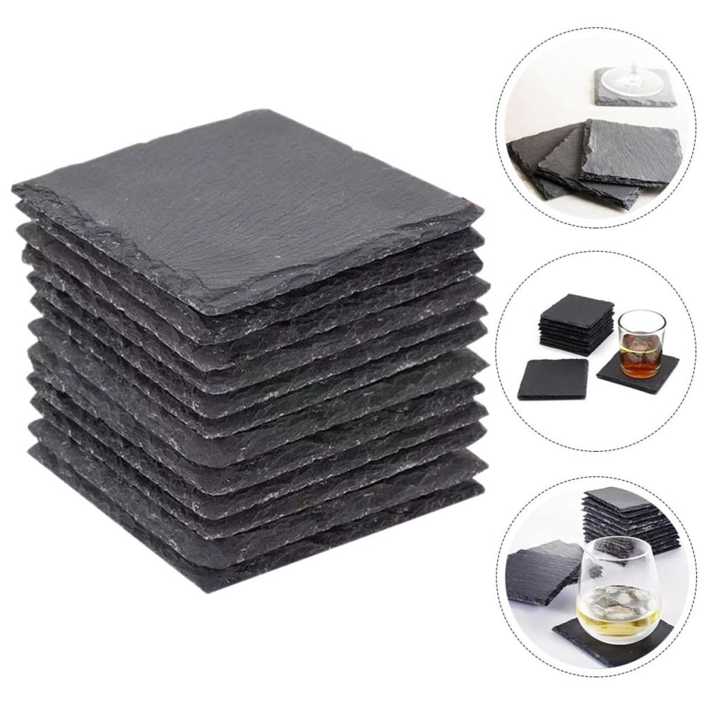 12pcs Natural Stone Drink Coasters G729