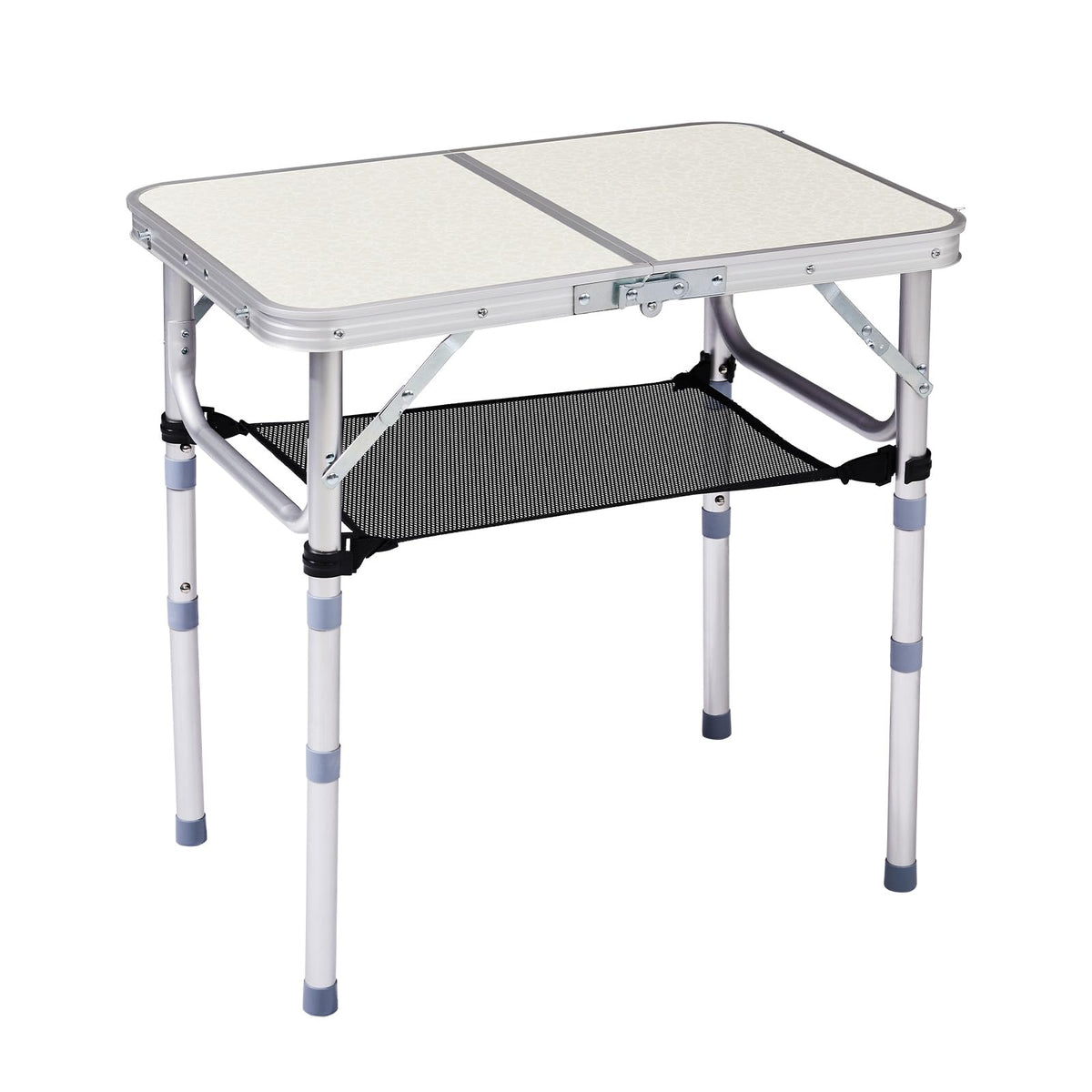 2ft Adjustable Aluminum Folding Camping Table with Carry Handle N156246