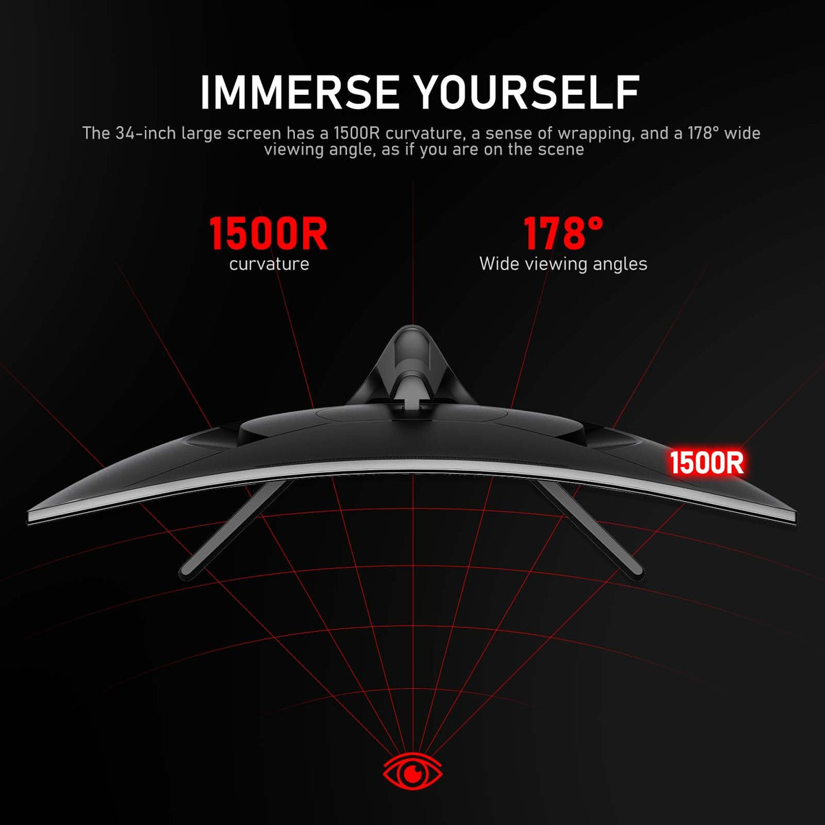 34 Inch Ultrawide Curved 200Hz Gaming Monitor P743