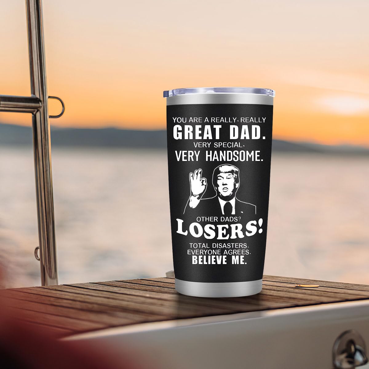 20 oz Black Tumbler Mug F1737
