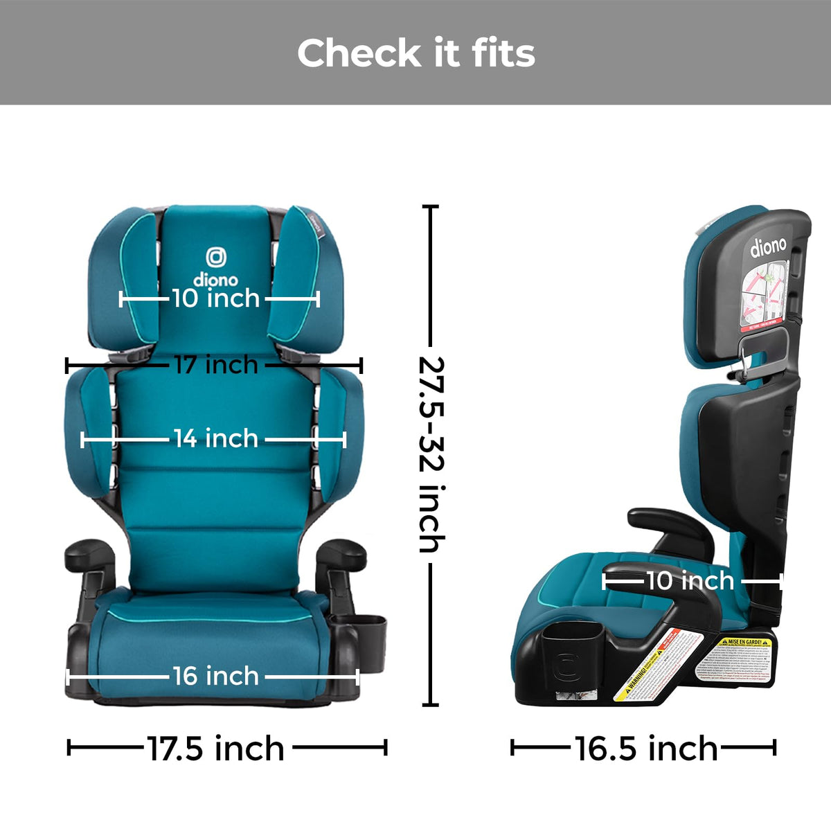 2-in-1 High Back Booster with Cupholder T408