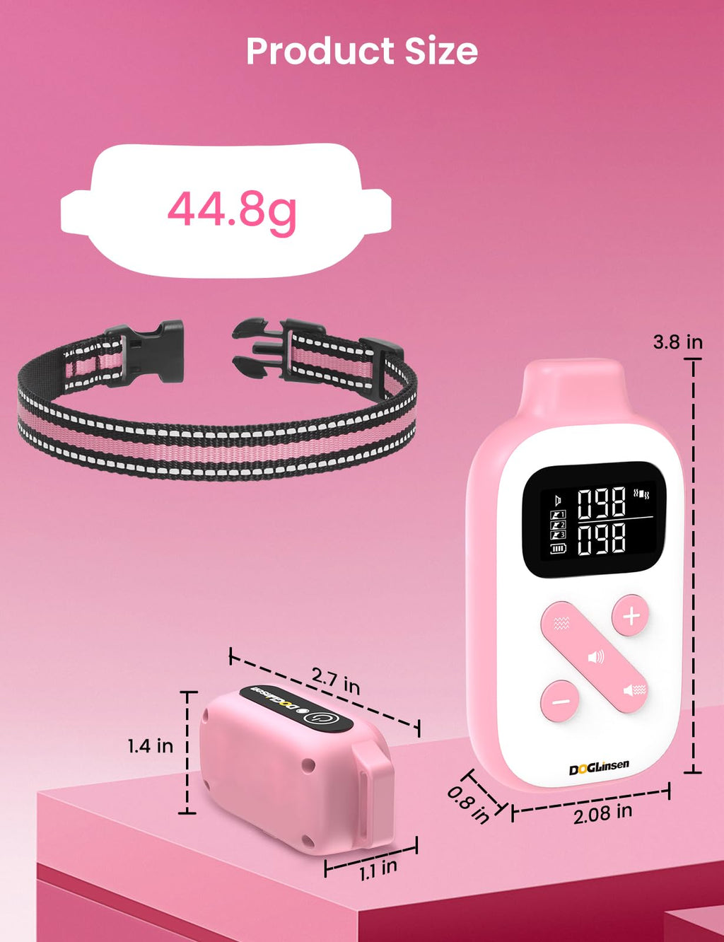 Beep and Vibrating Dog Collar with Remote A549253