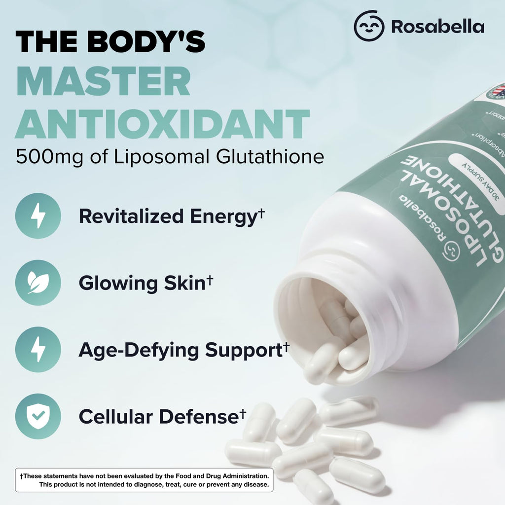 500mg Glutathione Supplement 60 Capsules J635922
