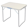 Portable Folding Camping Table, Aluminum Lightweight Adjustable Height Table W8069