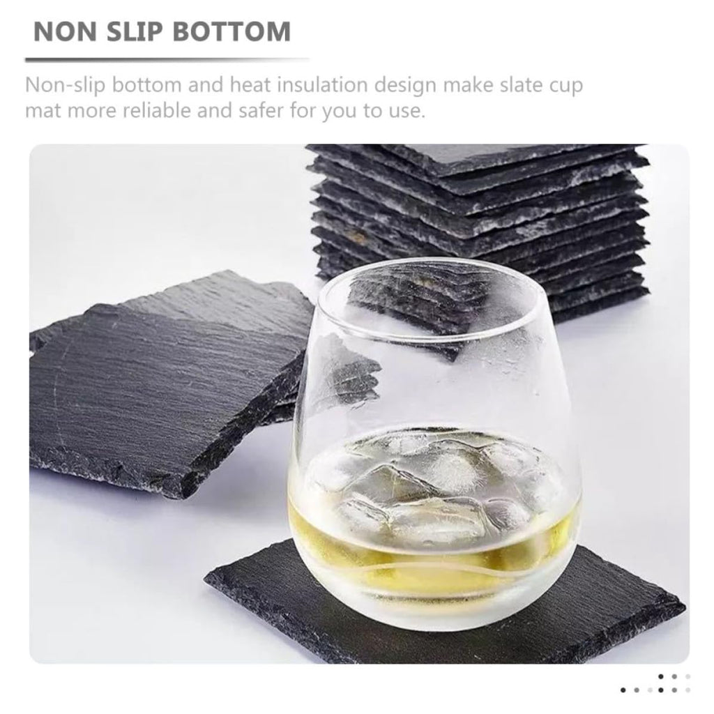 12pcs Natural Stone Drink Coasters G729