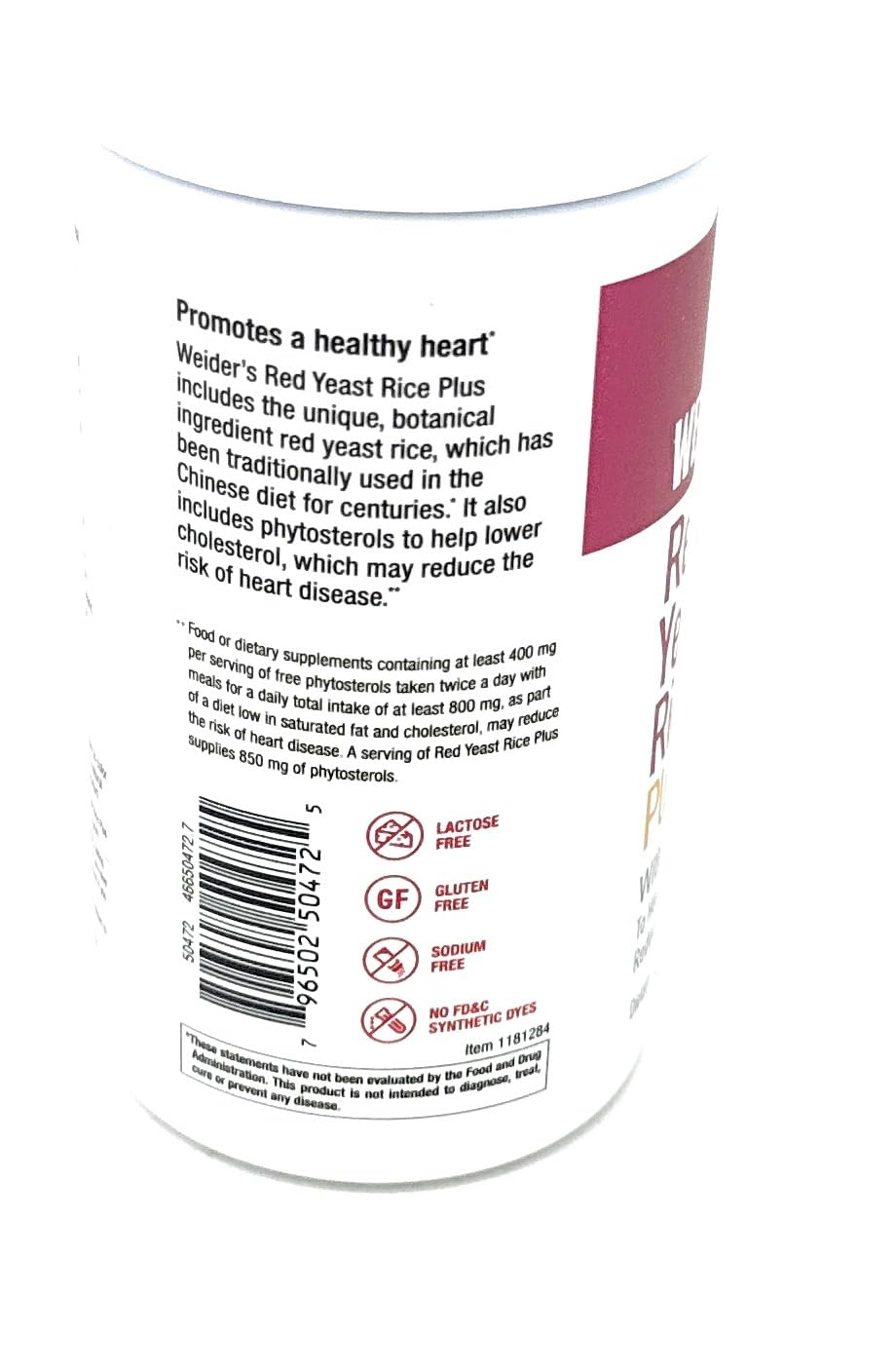 Red Yeast Rice 1200 mg 240 Tablets S42030