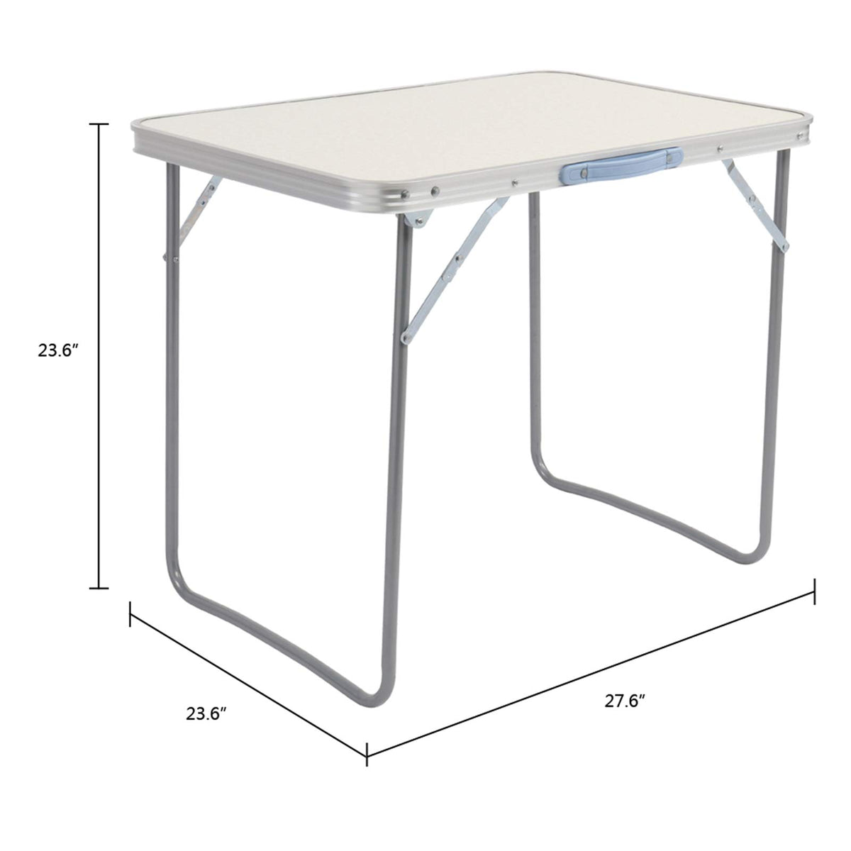 Portable Folding Camping Table, Aluminum Lightweight Adjustable Height Table W8069