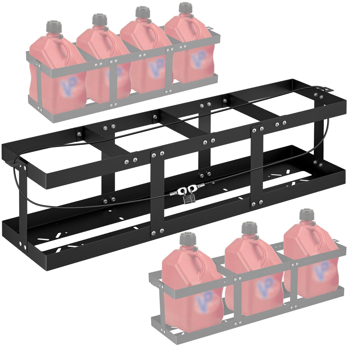 Adjustable 5 Gallon Fuel Jug Holder Q360