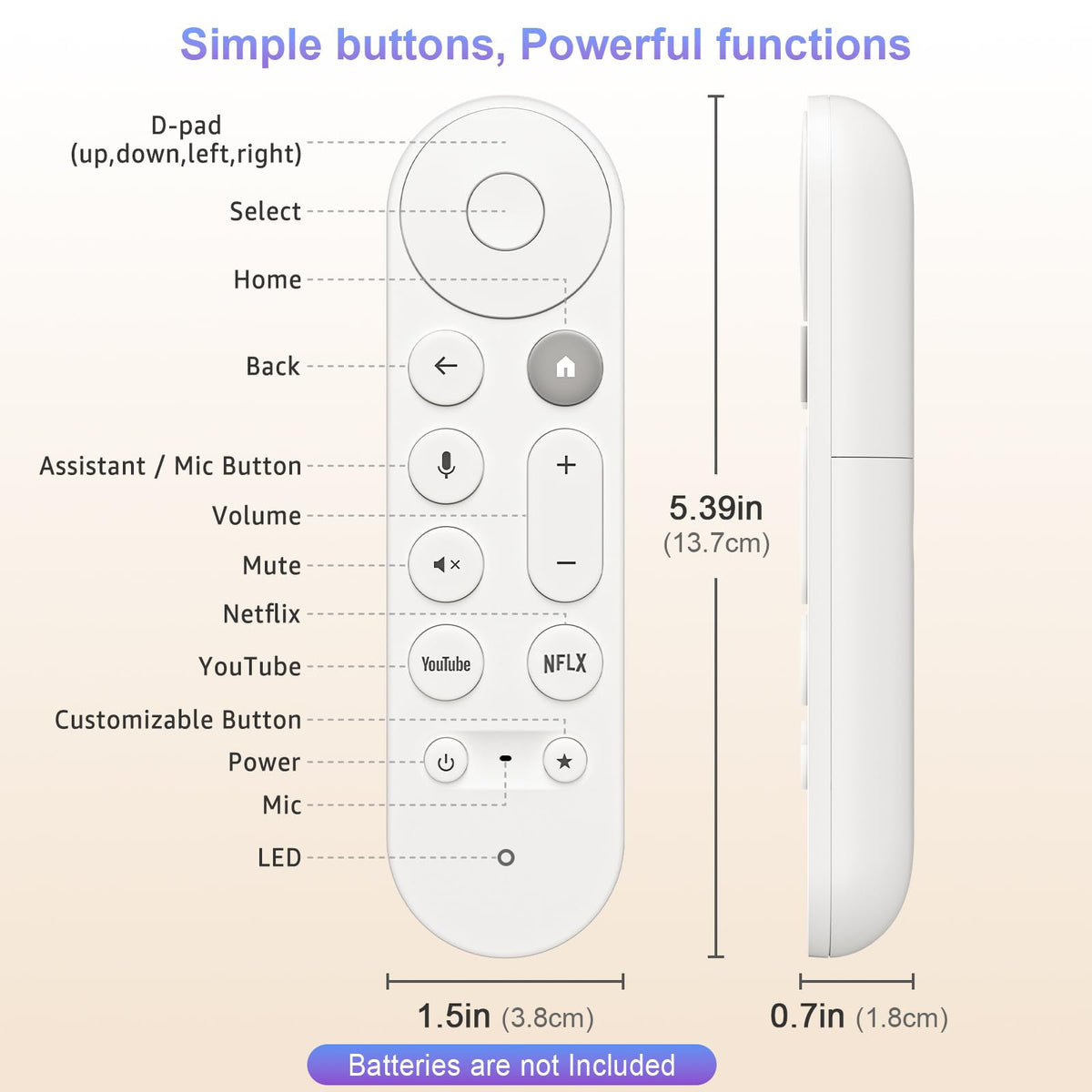 Replacement Remote Control U823794