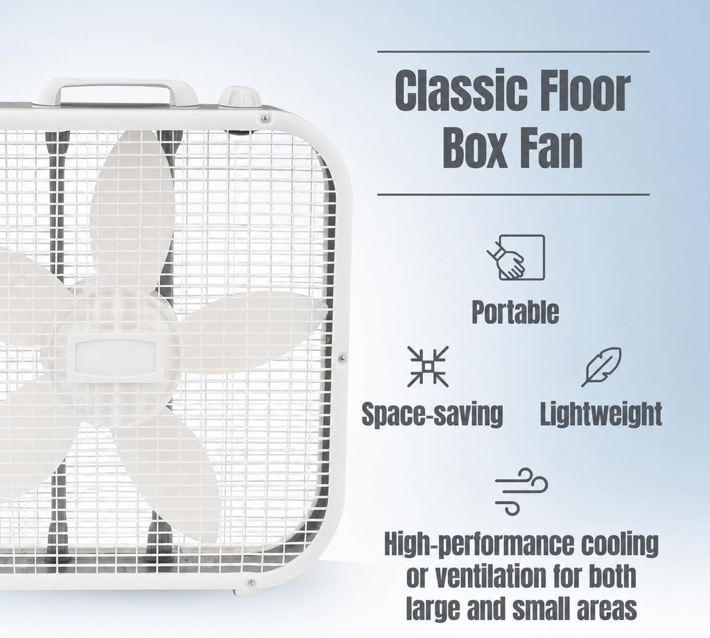 20 Inch 3 Speed Box Fan Q419205