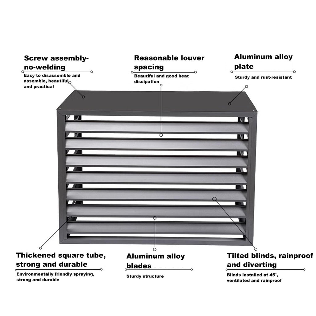 Aluminum 4-Panel AC Condenser Fence A488