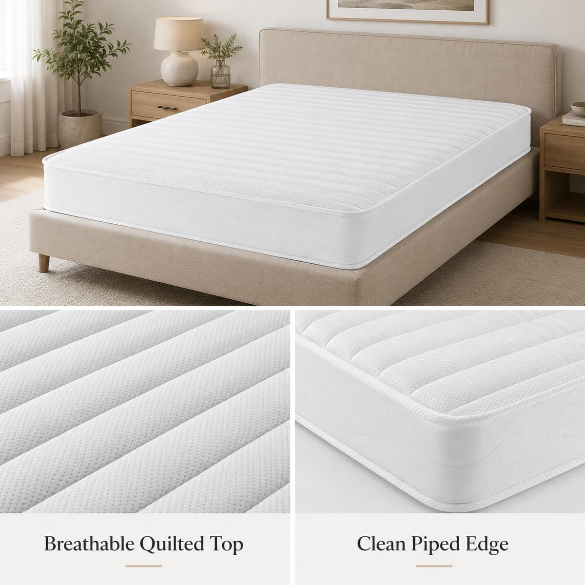 5 Inch Twin Size Bonnell Spring Mattress A2707