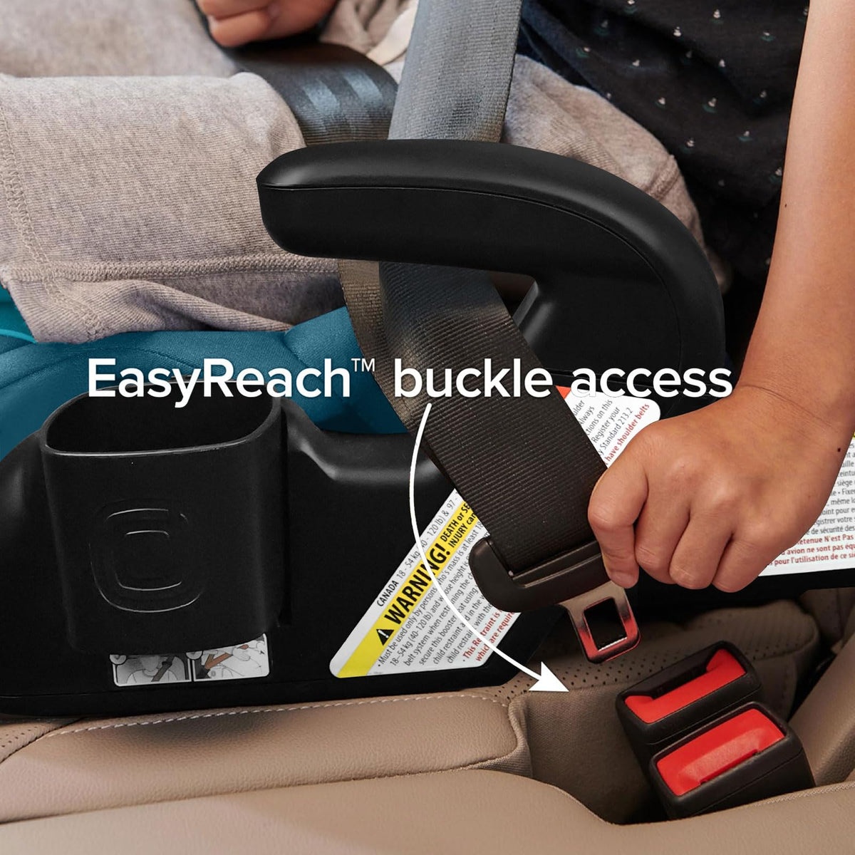 2-in-1 High Back Booster with Cupholder T408